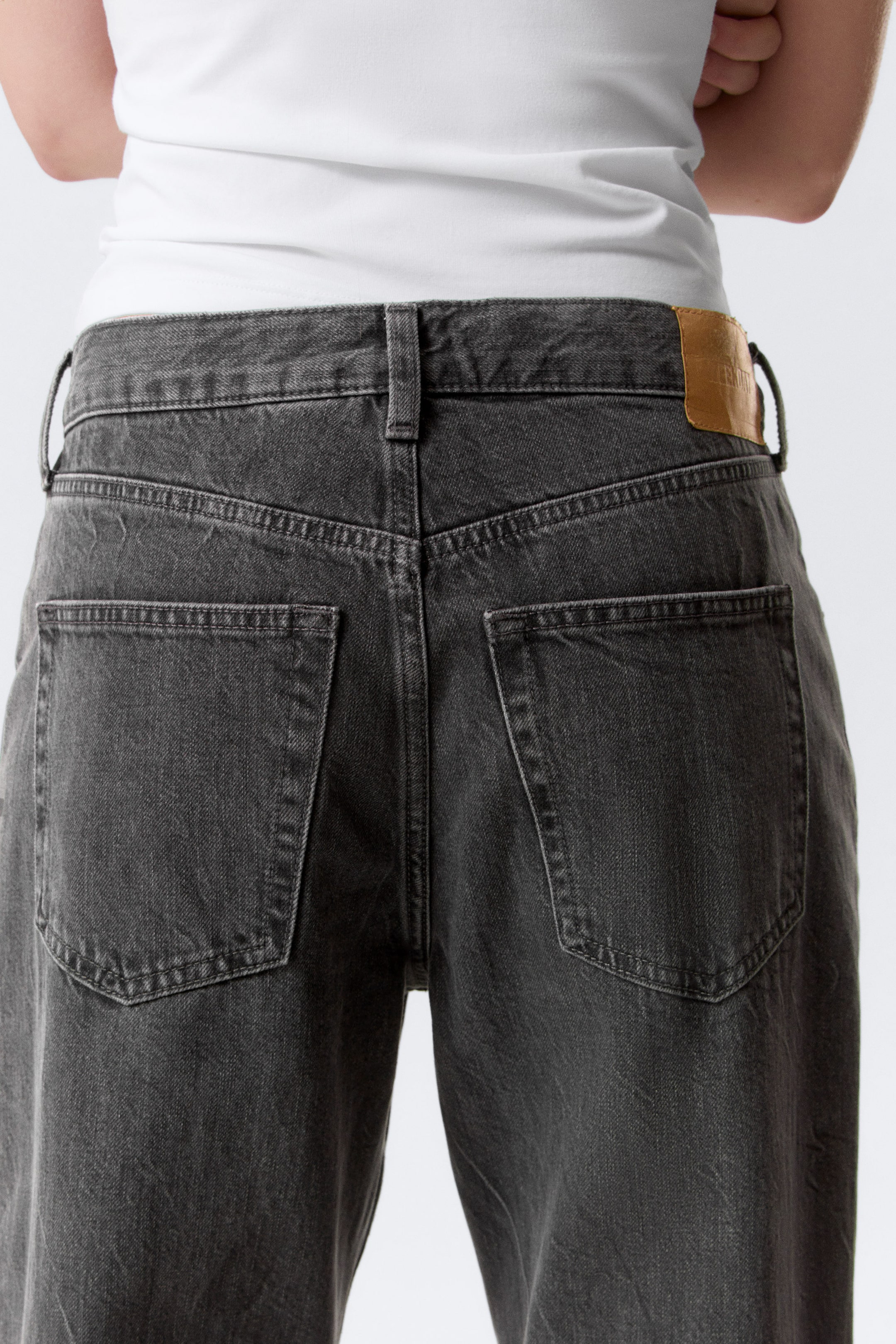 Risso Black - Black - Helix Low Rise Relaxed Flared Leg Jeans - 3