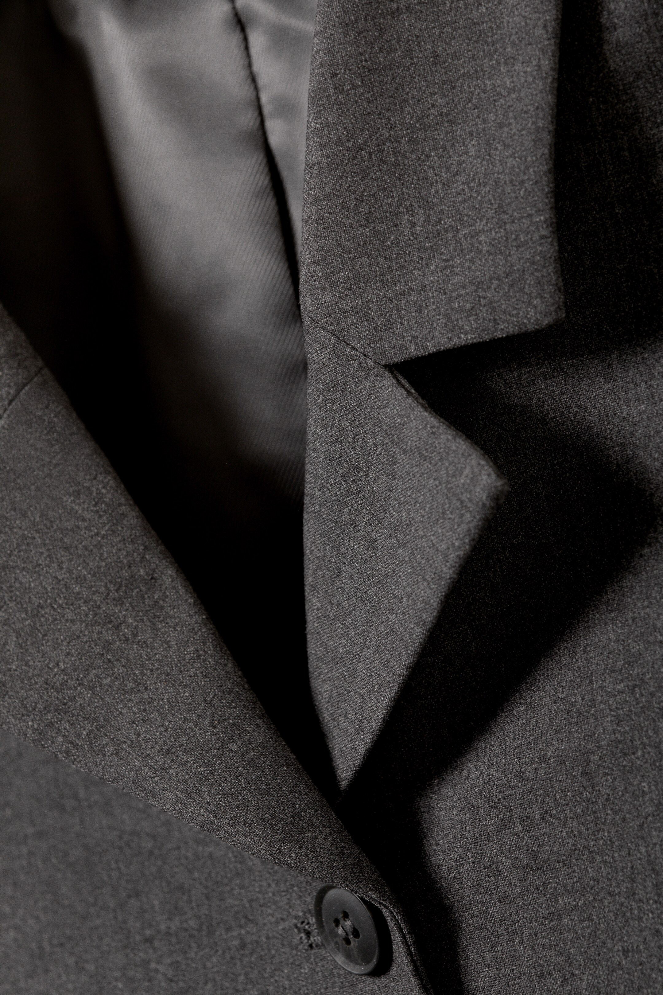 Zobrazit větší obrázek: Slim Single-Breasted Blazer - Dark Grey Melange - ŽENY | H&M CZ 2