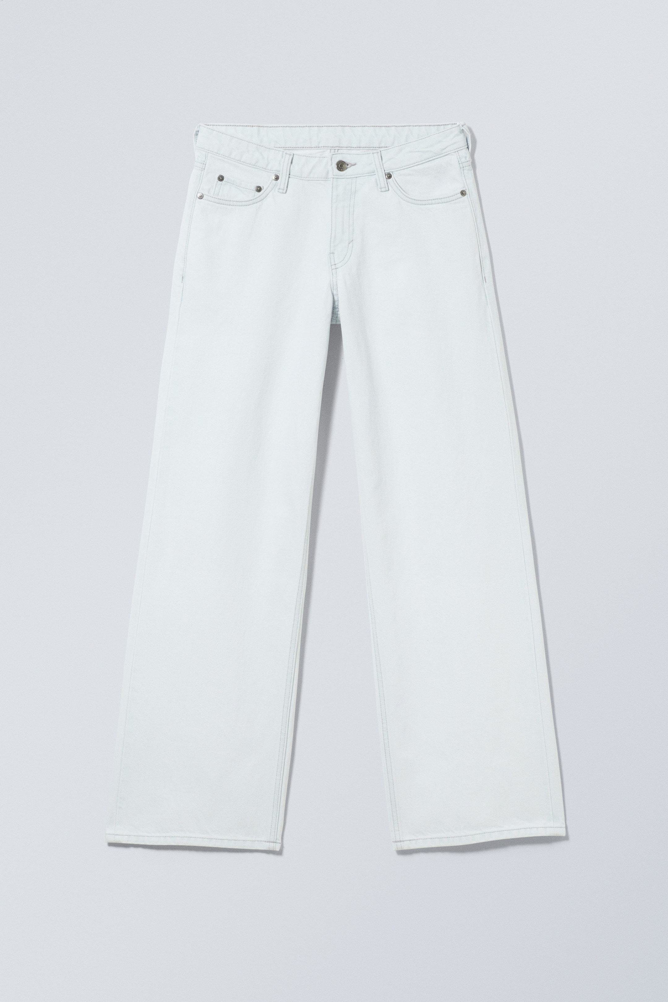 Ice Blue - Hellblau - Ample Low Waist Loose Wide Jeans - 0