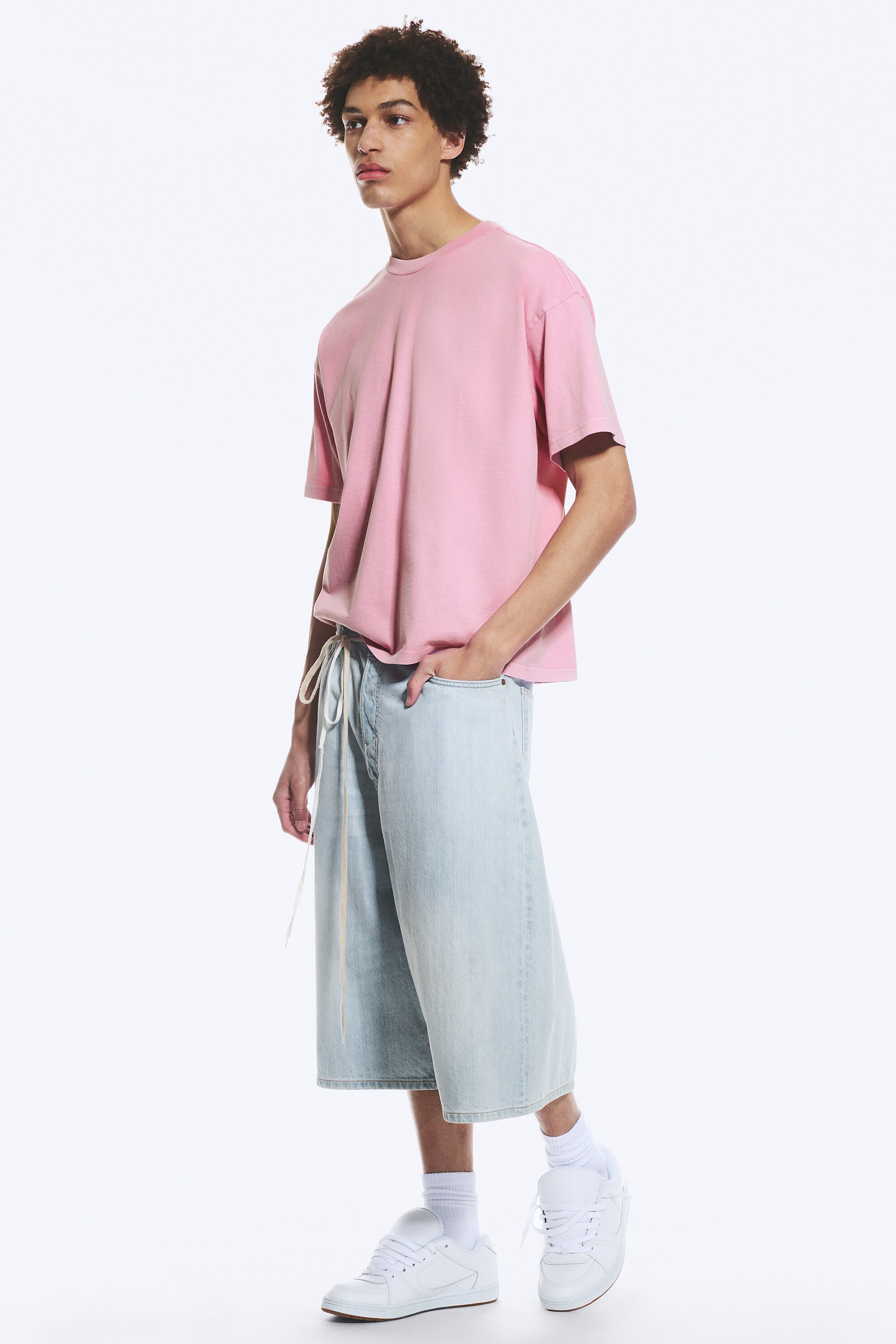 Rosa - Lös Boxig T-shirt - 2