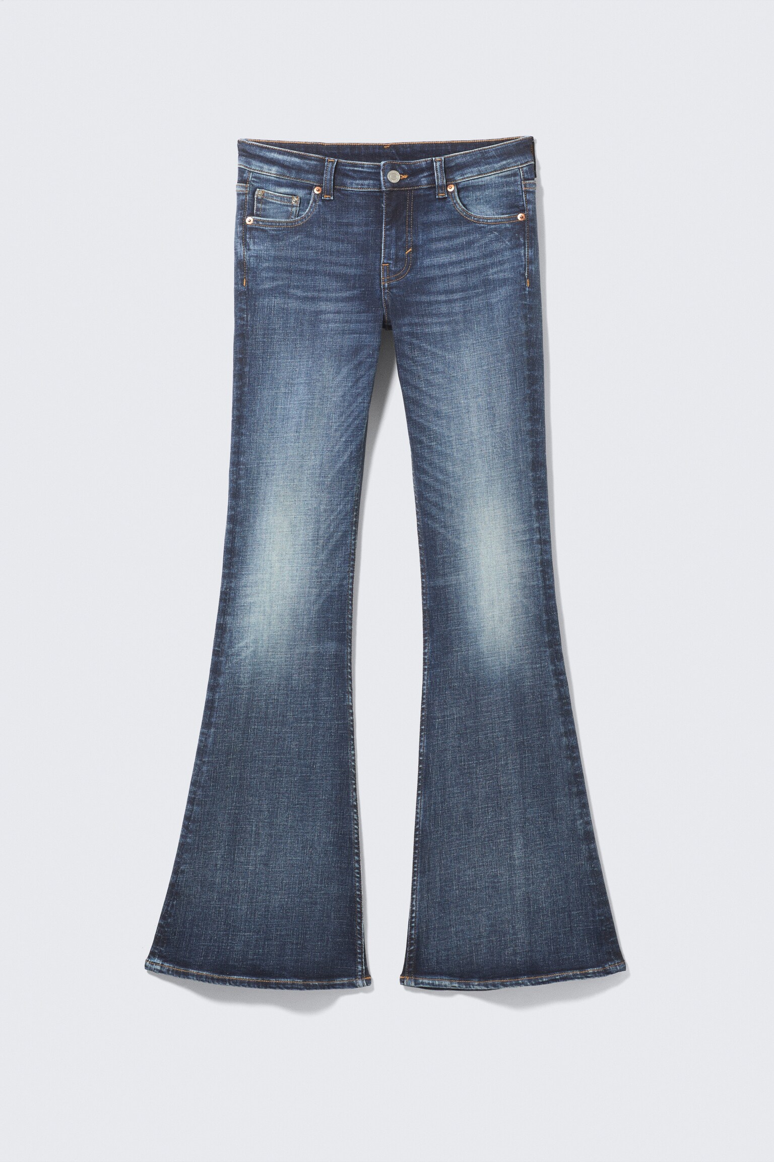 Katsumi Low Rise Slim Flared Leg Jeans - Board Blue - Mittelblau/Lake Blue - Mittelblau/Snow Blue - Hellblau/Desert Blue - Dunkelblau/Phantom Black - Schwarz - 2