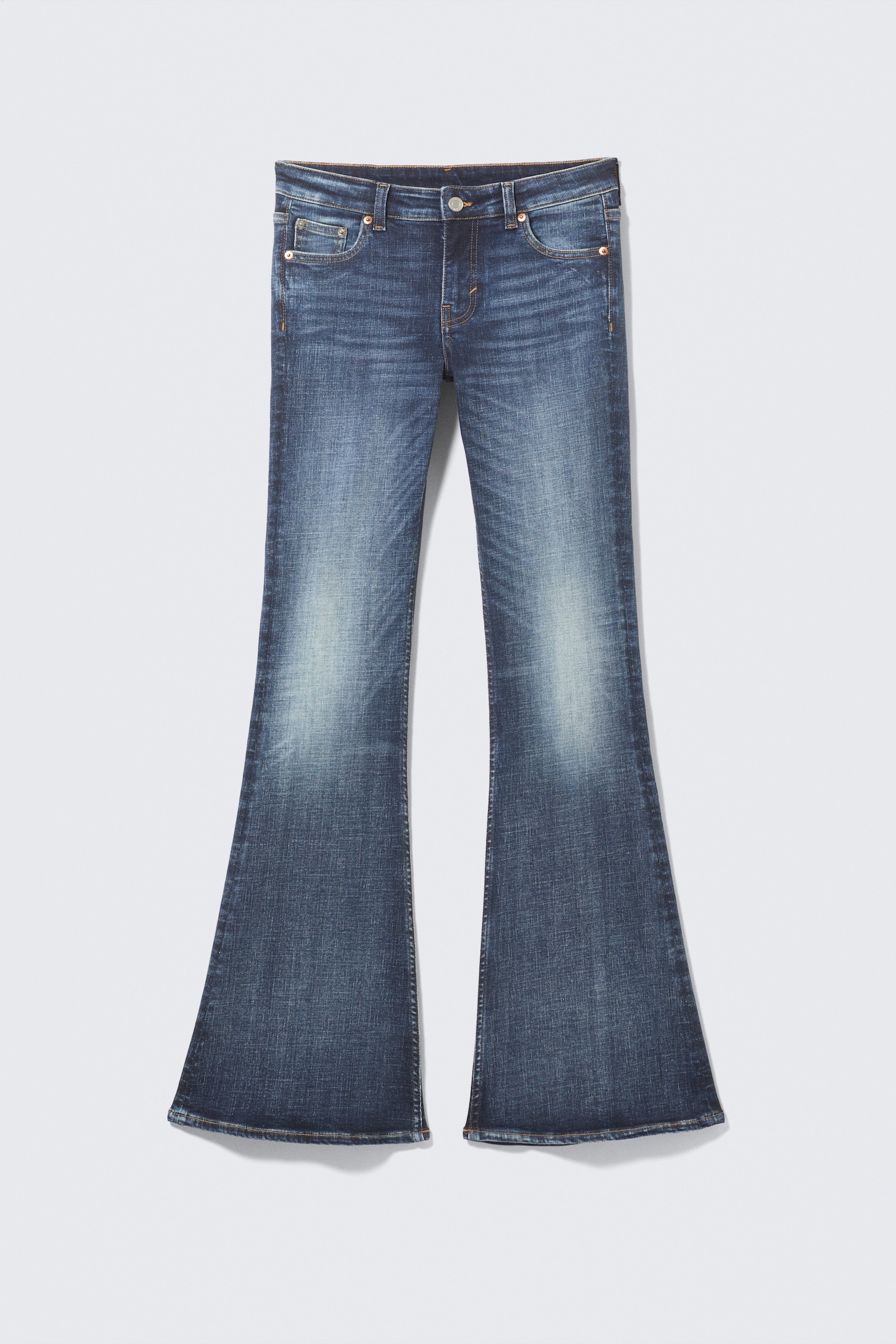 Katsumi Low Rise Slim Flared Leg Jeans - Board Blue - Mittelblau/Lake Blue - Mittelblau/Desert Blue - Dunkelblau/Snow Blue - Hellblau - 2