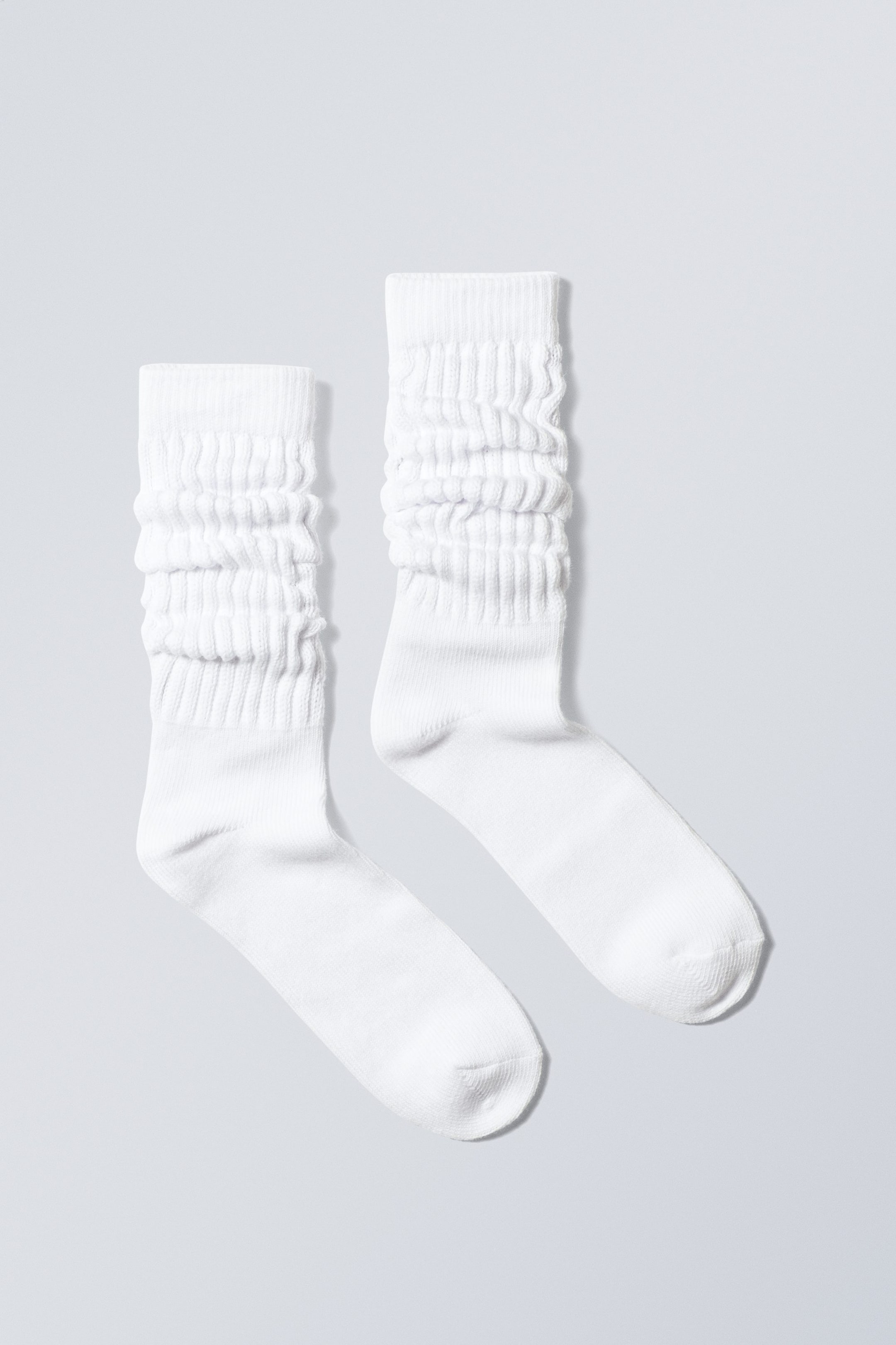 White - State Slouch Socks - 1
