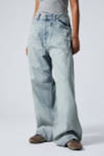 Brick Blue - Light Blue - Astro Loose Baggy Shape Jeans - 5