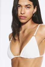 White - Triangle bikini top - 1