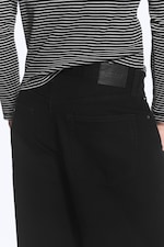 Schwarz - Solar Regular Waist Loose Wide Unisex Jeans - 5