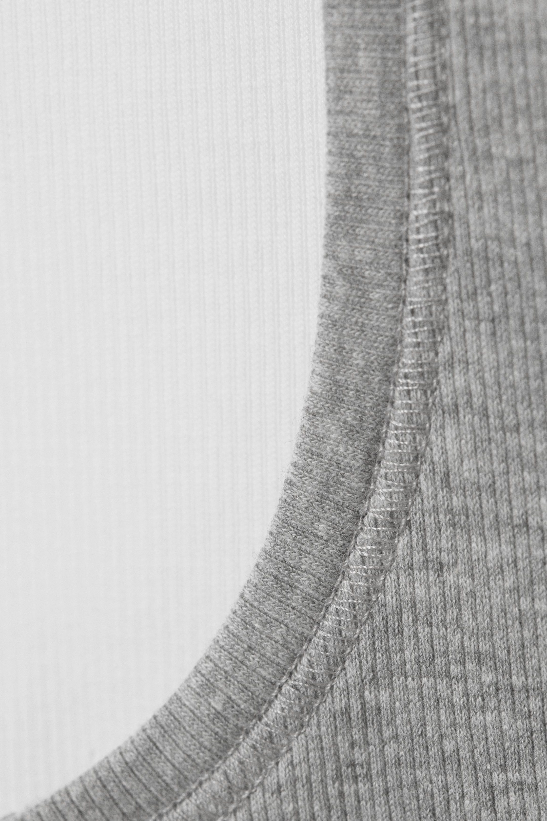 Grau/Weiß - 2er-Pack Crop-Trägertop Pure - 1