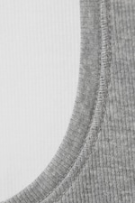 Grau/Weiß - 2er-Pack Crop-Trägertop Pure - 1