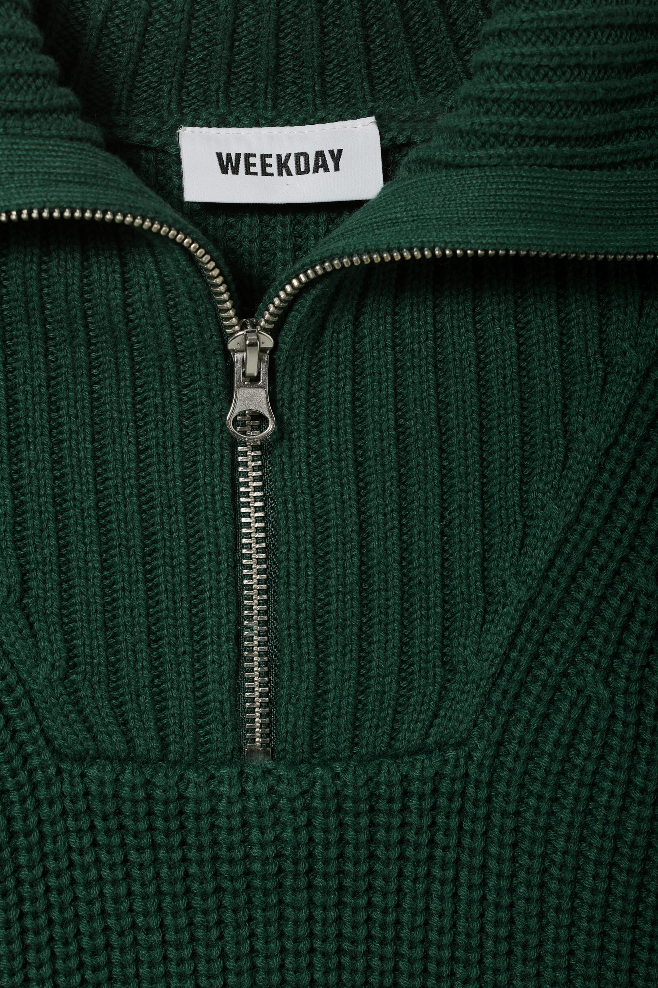 Dark green - Sienna Half Zip Sweater - 1