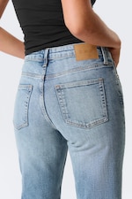 Kimberley Blue - Mittelblau - Tension Mid Rise Slim Bootcut Leg Jeans - 6