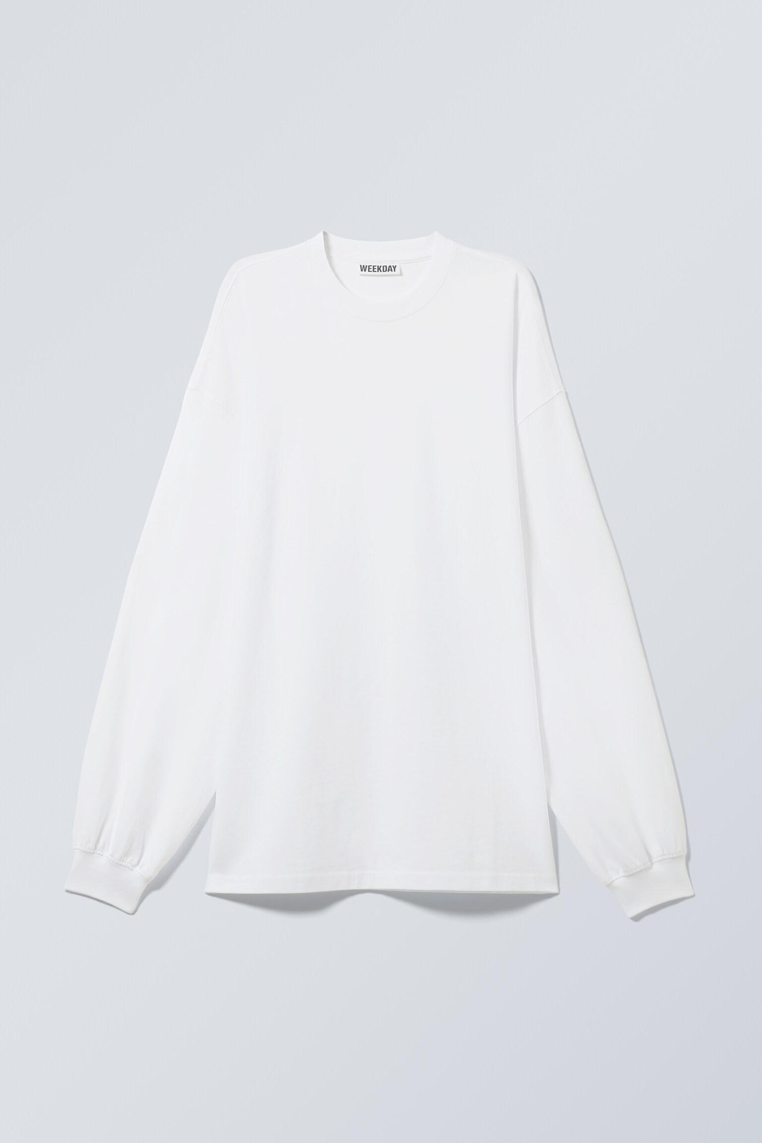 Oversized Long-Sleeved T-shirt - White/Black