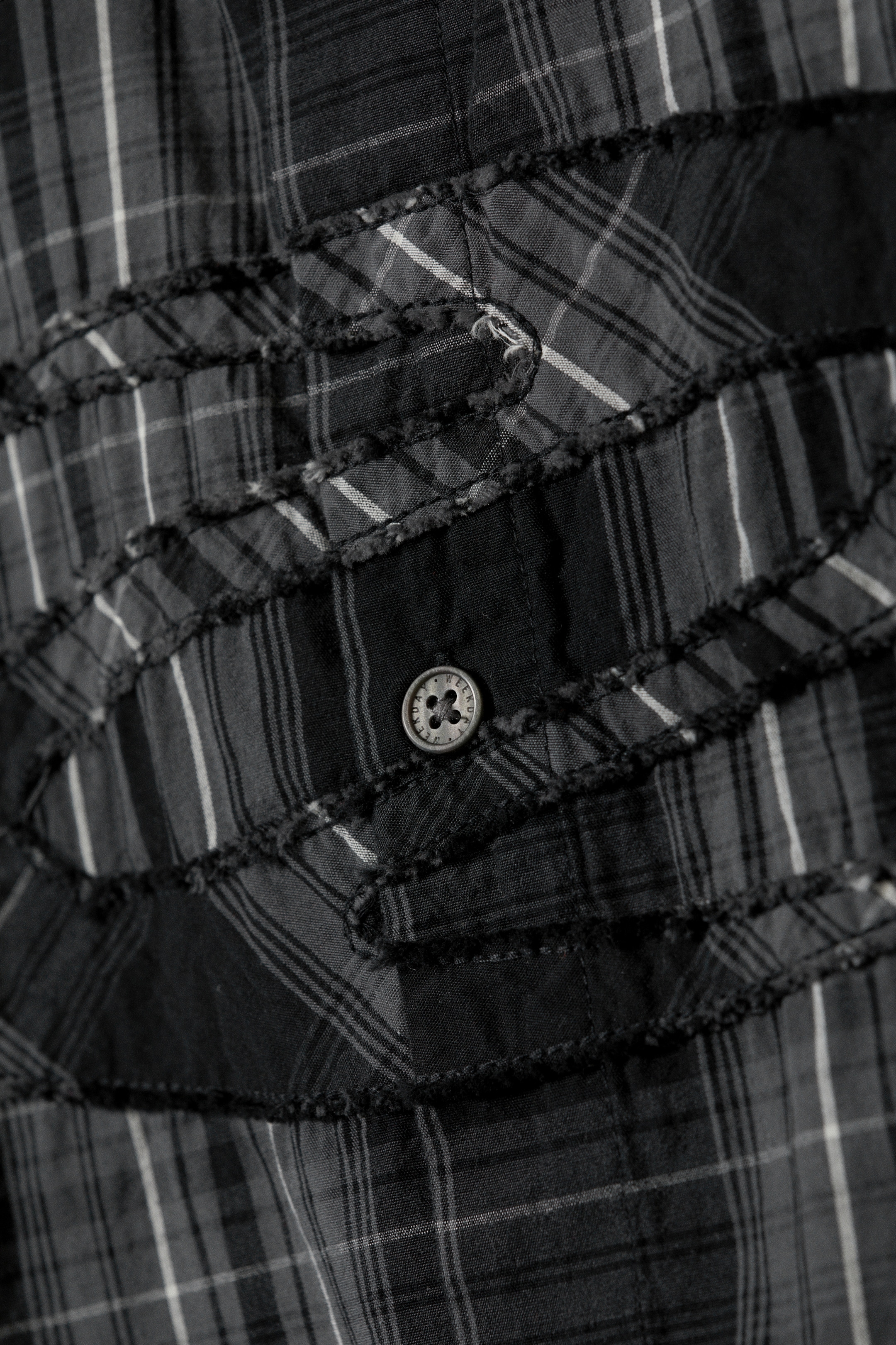 Größeres Bild anzeigen: Langärmliges Baumwoll-Karohemd mit Patches - Schwarz kariert - Men | H&M AT 5