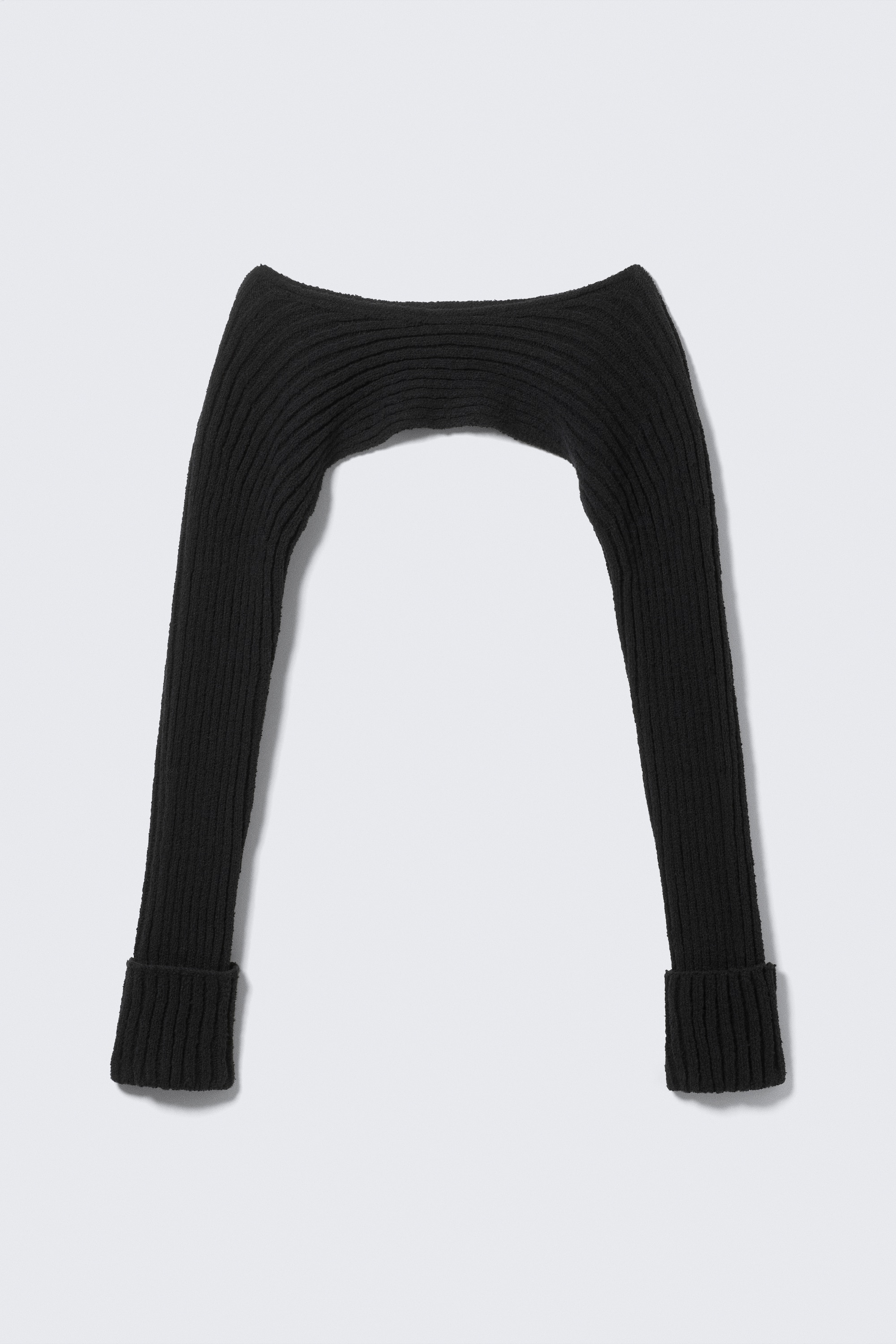 Boléro en maille à encolure bateau - Noir