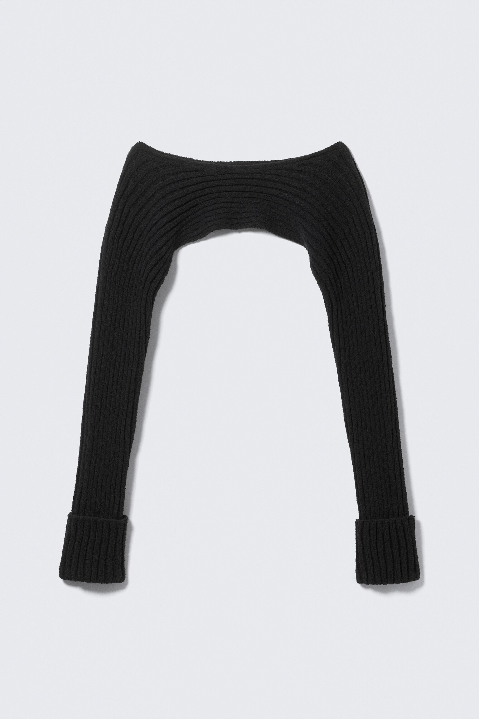 Boléro en maille à encolure bateau - Noir