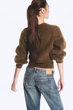 Brown Melange - Mohair blend cardigan - 3