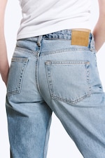 Eighteen Blue - Medium Blue - Laika Mid Rise Regular Straight Jeans - 5