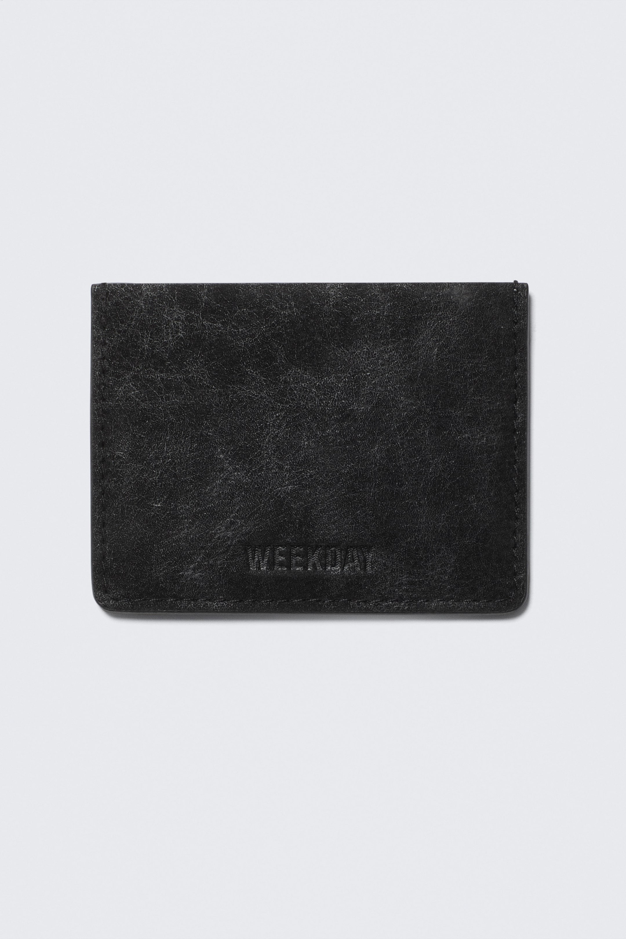 Black - Faux Leather Card Holder - 1