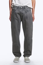 Vulkanblå - Mediumblå - Space Cut Relaxed Straight Leg Jeans - 1