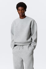 Grau meliert - Simon - Scuba-Sweatshirt - 1