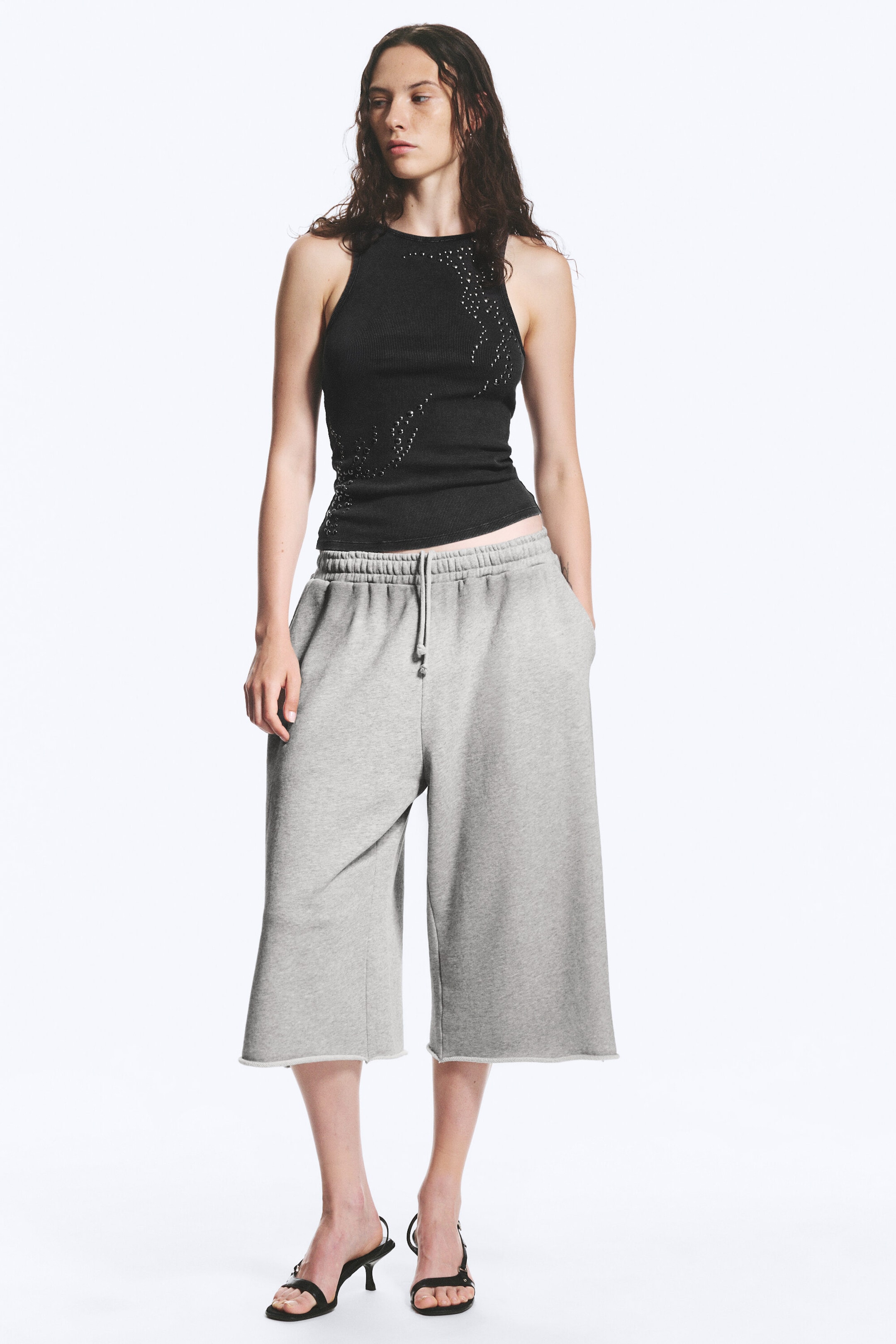 Dark Grey - Studded tank top - 2