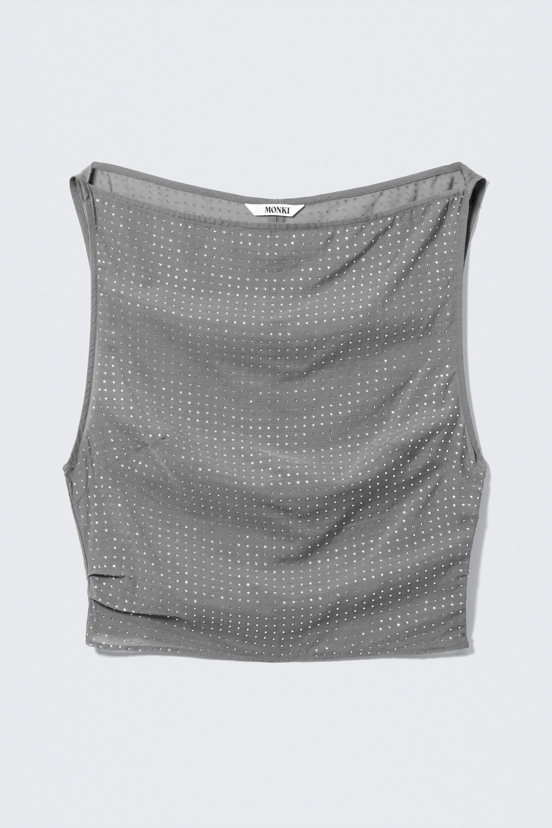 Größeres Bild ansehen: Ärmelloses Paillettentop - Grau - Strasssteine - Ladies | H&M DE 5