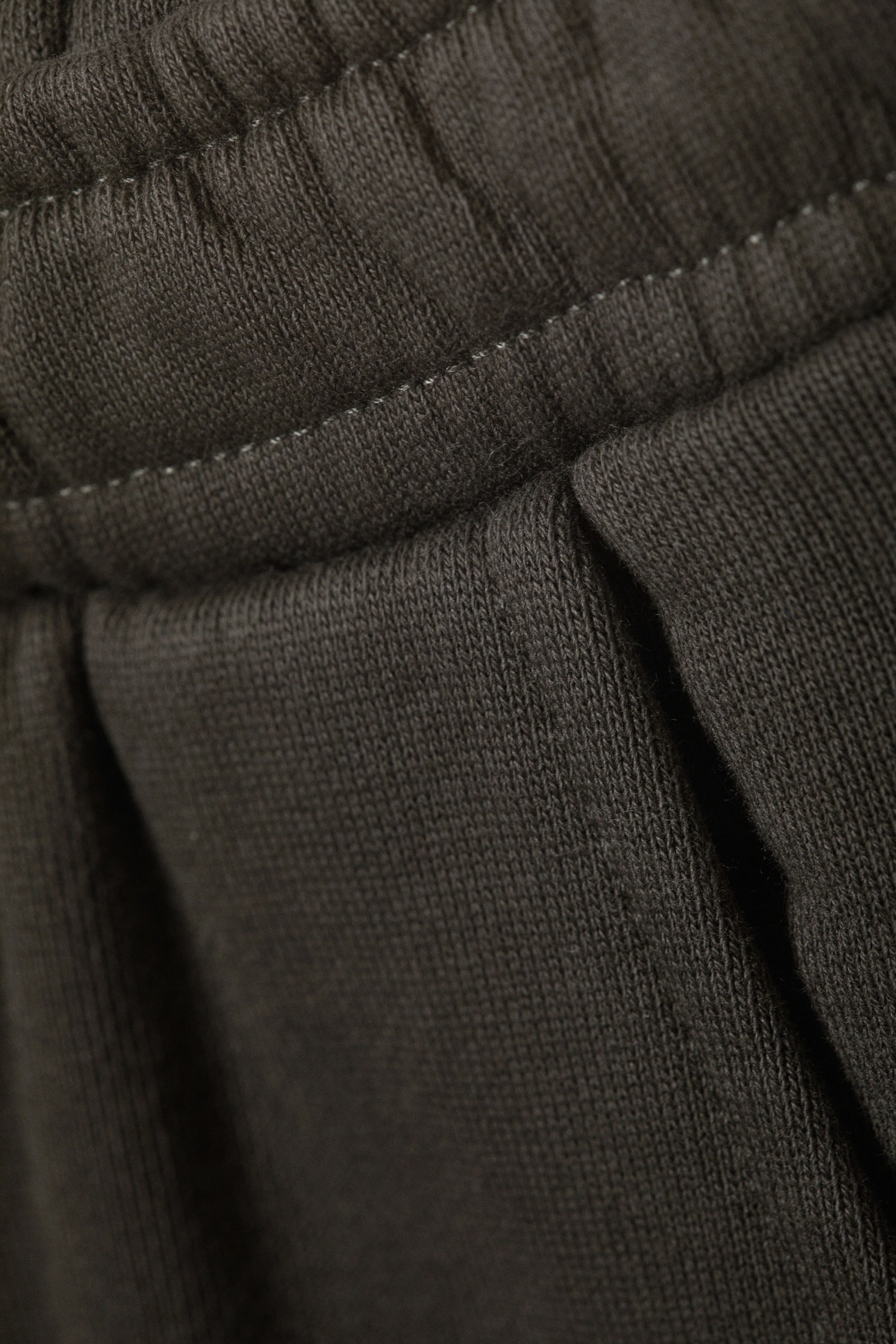 Dark Grey - Low Relaxed Flared Heavy Sweatpants - 2