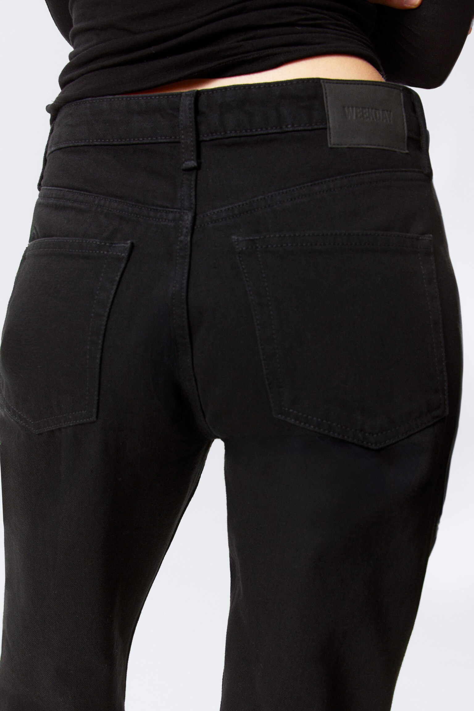 Jean droit taille mi-haute standard Laika - Black Rinse - Noir/Eighteen Blue - Bleu moyen/Bleu profond - Bleu foncé - 4