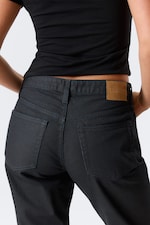 Indigo Coating - Mörkblå - Laika Coated Mid Waist Straight Leg Jeans - 4