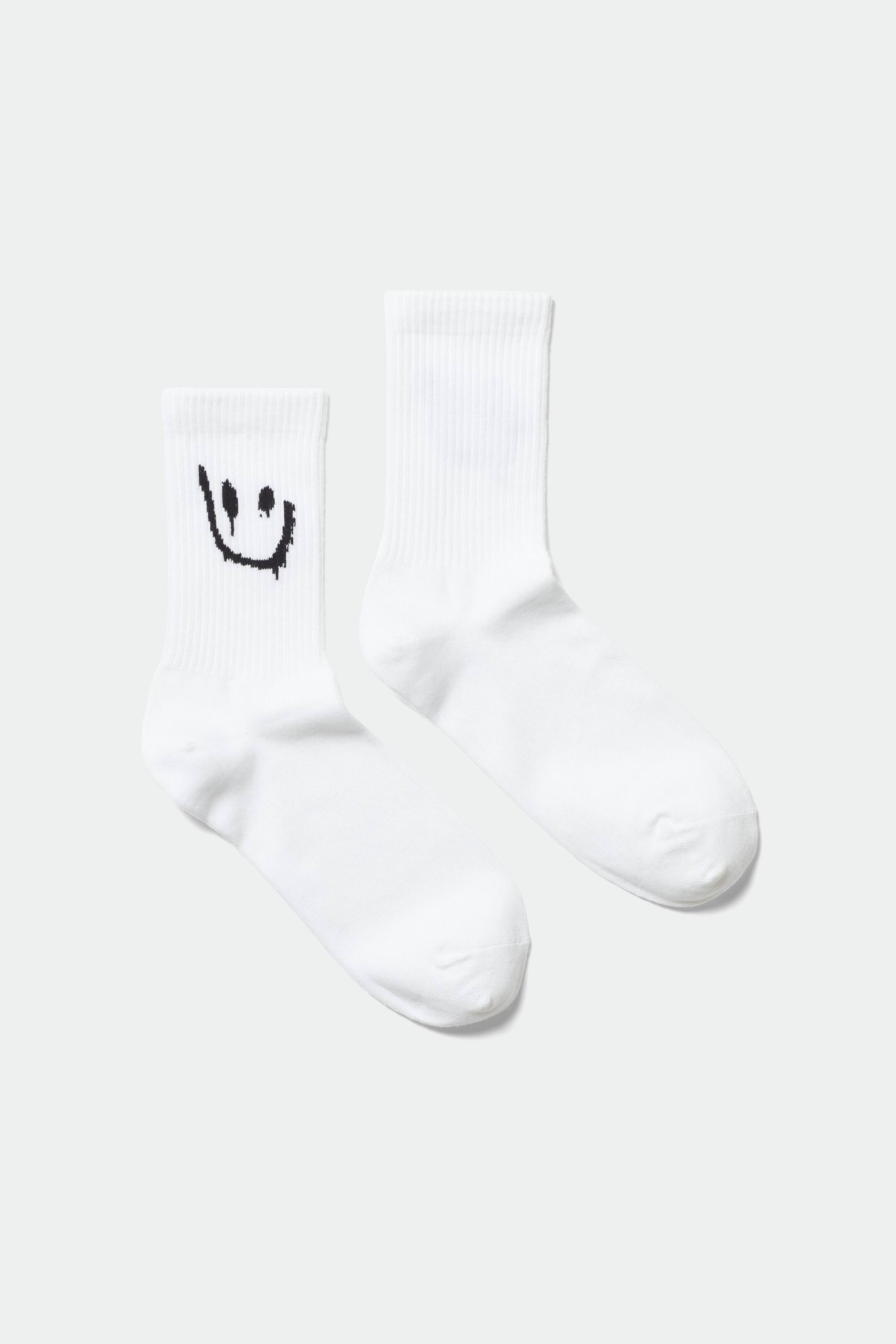 Grösseres Bild ansehen: Jacquard-Sportsocken - Verlaufender Smiley - HERREN | H&M CH 1