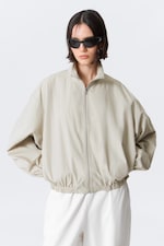 Vaal lichtbeige - HANNE H OVERSIZED TRACK JACKET - 0