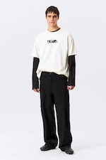 Blanc - Dreams - T-shirt carré à imprimé graphique Great - 1