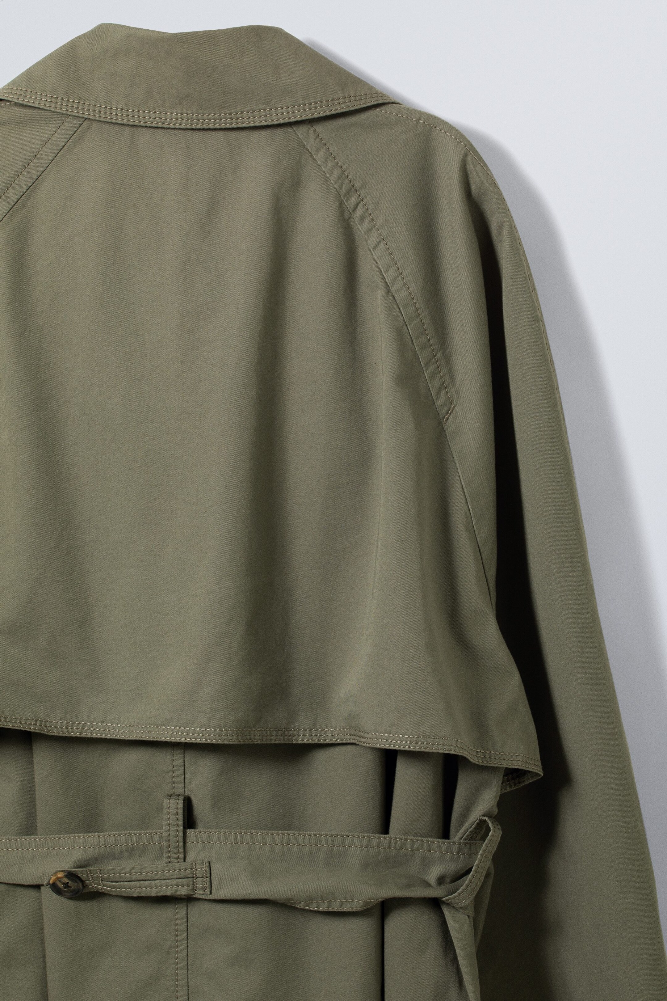 Khaki green - Travis Oversized Trench Coat - 1