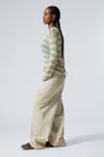 Dirty Beige - Light Beige - Astro Loose Baggy Leg Jeans - 5