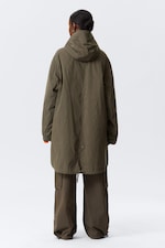 Khakibraun - Oversized Parka mit herausnehmbarem Futter - 5