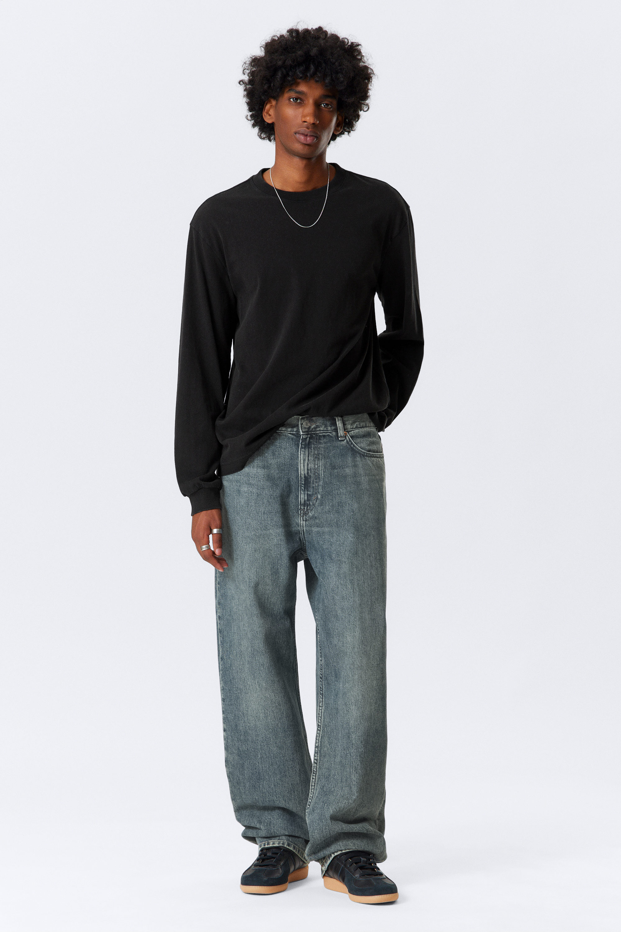 Second Blue - Blue - Galaxy Loose Straight Leg Jeans - 1