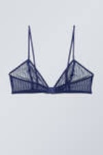 Marinblå - Bralette i spets Zelda - 1