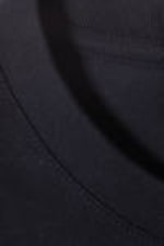 Mörk marinblå - Kraftig Kort Boxig T-shirt - 4