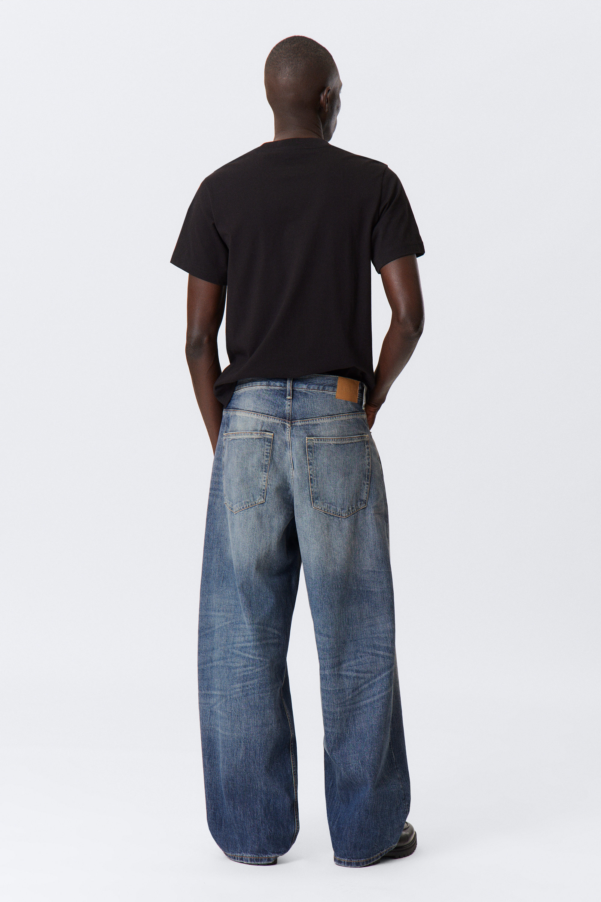 Board Blue - Mellanblå - Astro Loose Baggy Leg Jeans - 4
