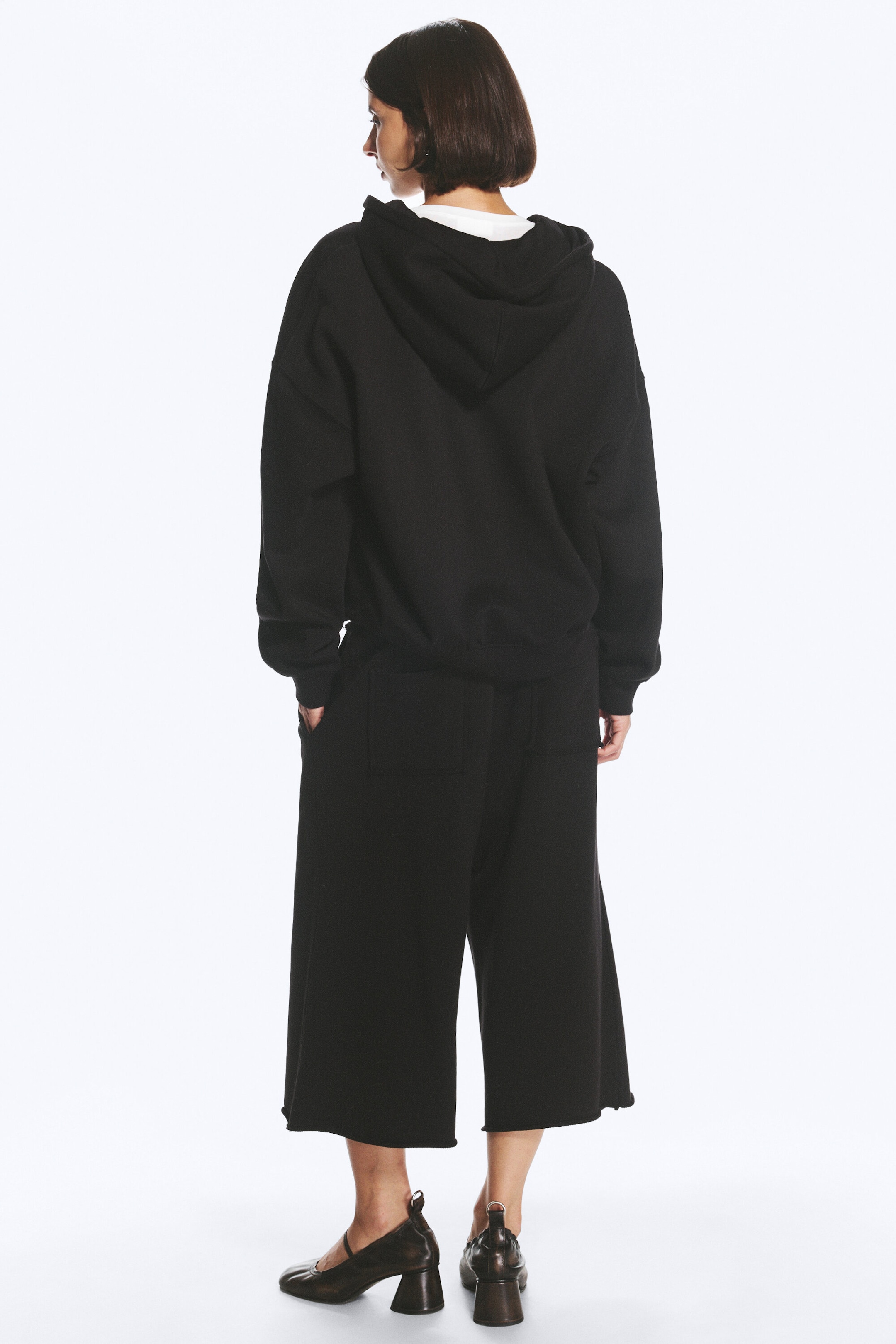 Svart - Standard zip-hoodie - 2