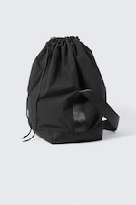 Zwart - Crossbody-tas met trekkoord - 2