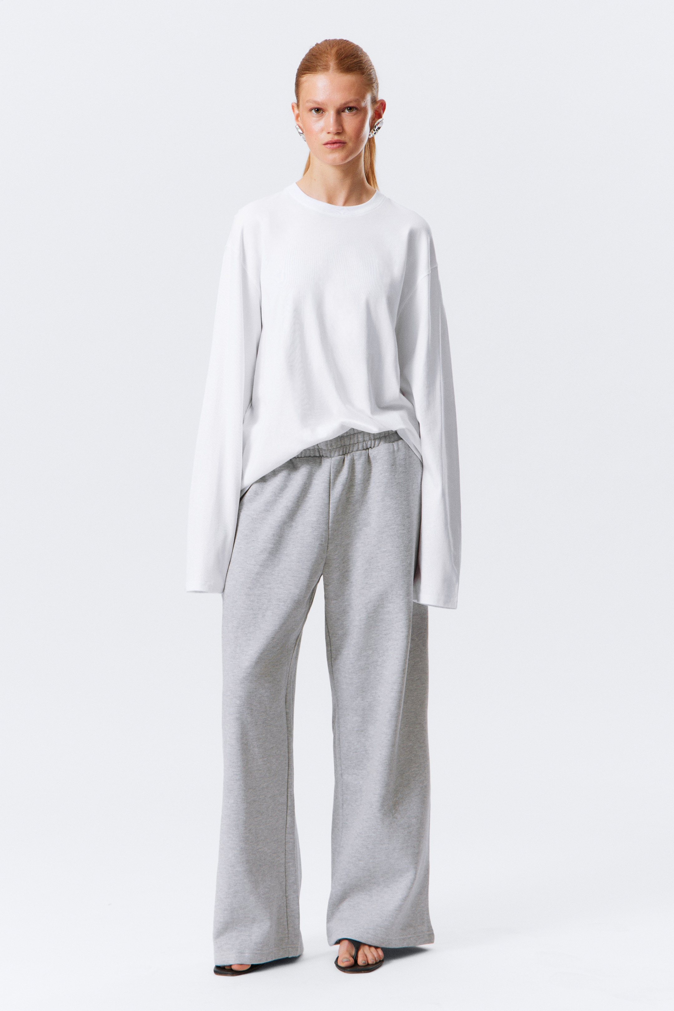 Visualizza immagine più grande: T-shirt boxy in cotone a maniche lunghe - Bianco - DONNA | H&M IT 2