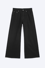 Schwarz - Solar Regular Waist Loose Wide Unisex Jeans - 0