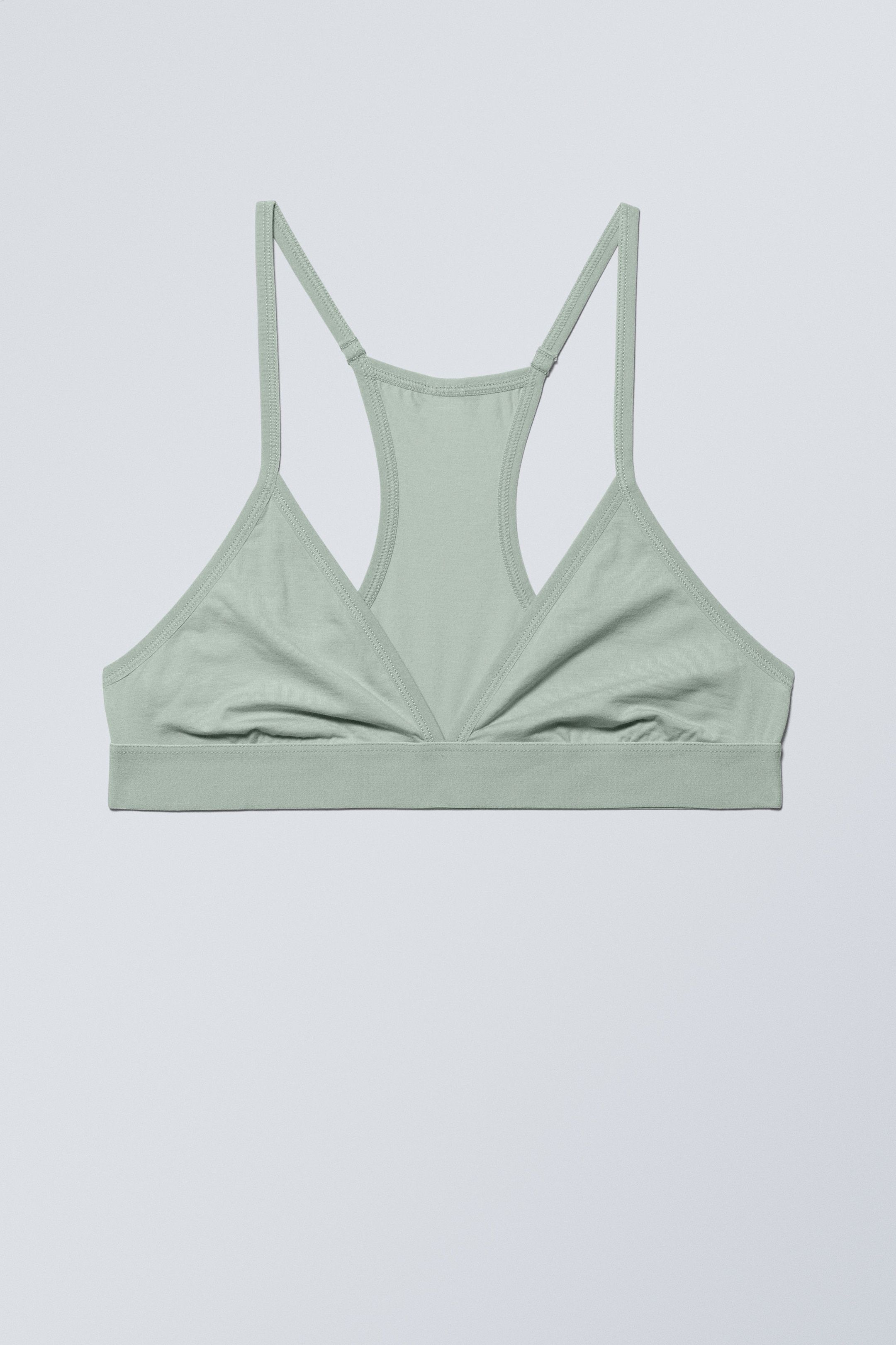 Dusty Green - Racerback-BH Ru aus Baumwolle - 1