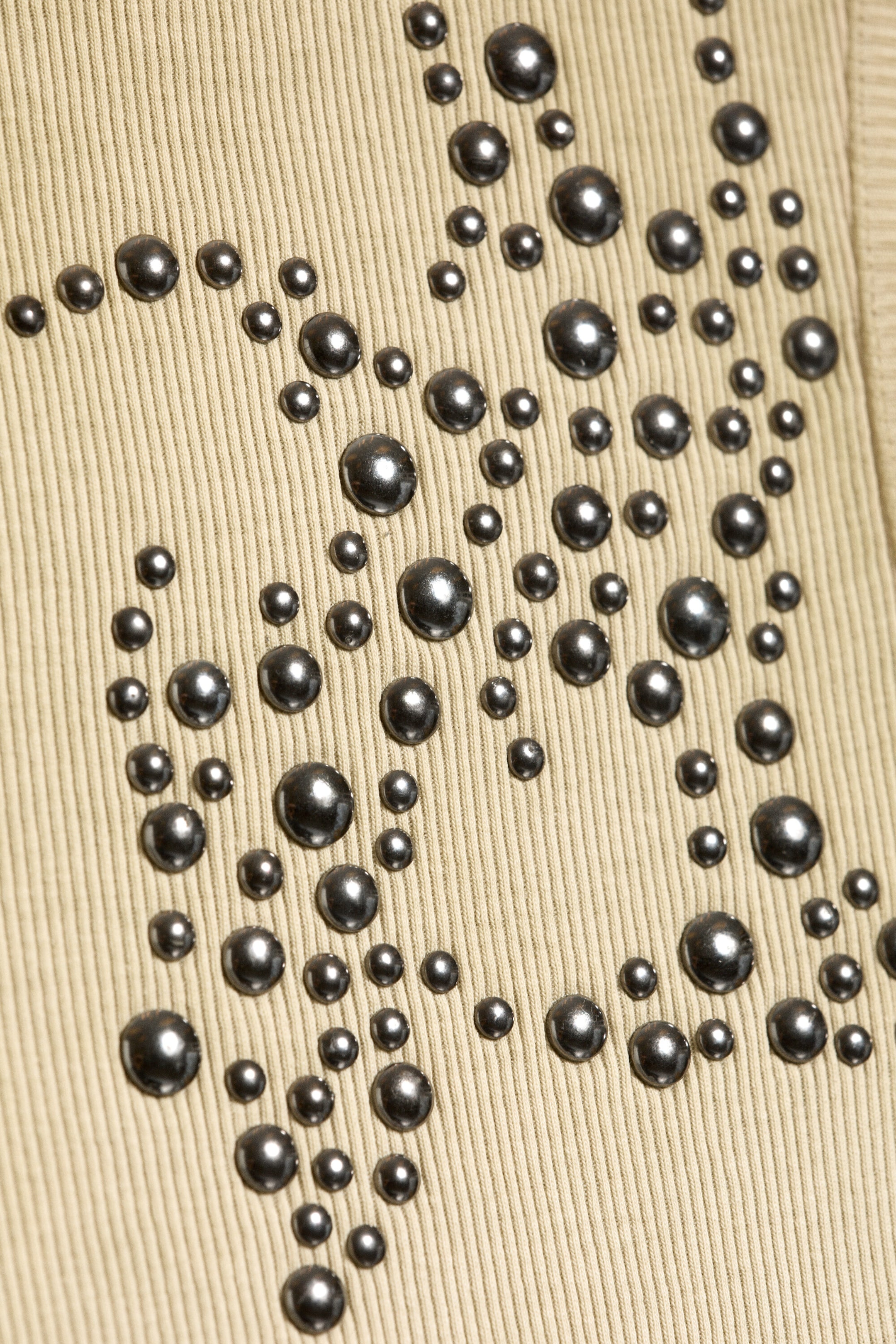 Washed Dusty Beige - Studded tank top - 2