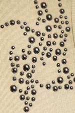 Washed Dusty Beige - Studded tank top - 2