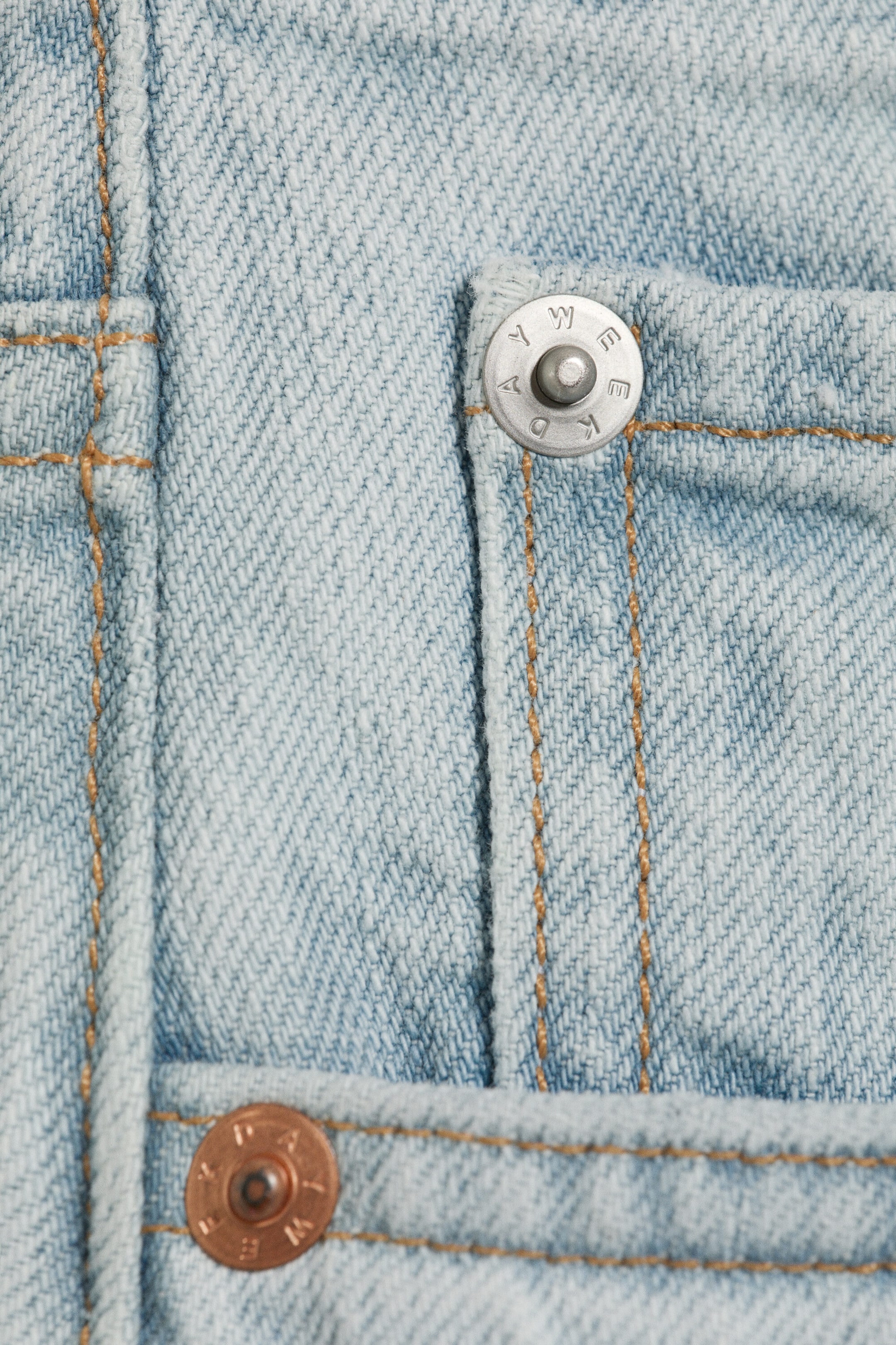 Ghost Blue - Light Blue - Space Mid Rise Relaxed Straight Leg Jeans - 5