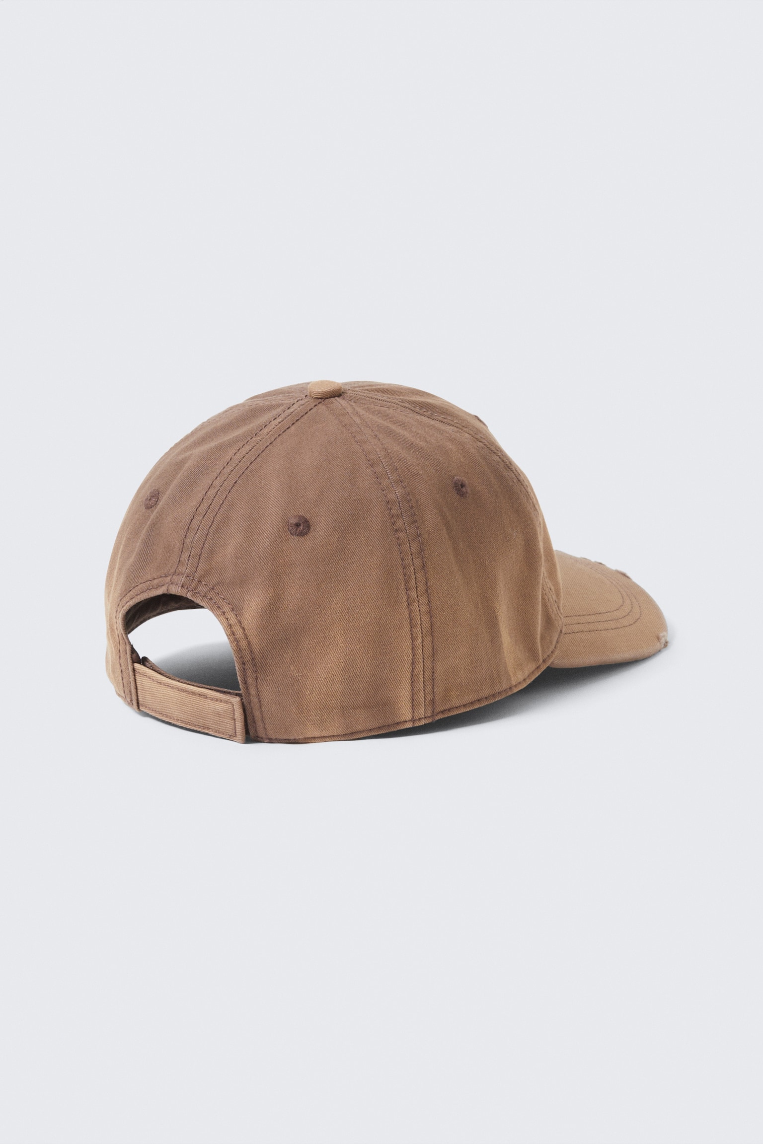 Gorra de béisbol de sarga de algodón - Marrón lavado - 2