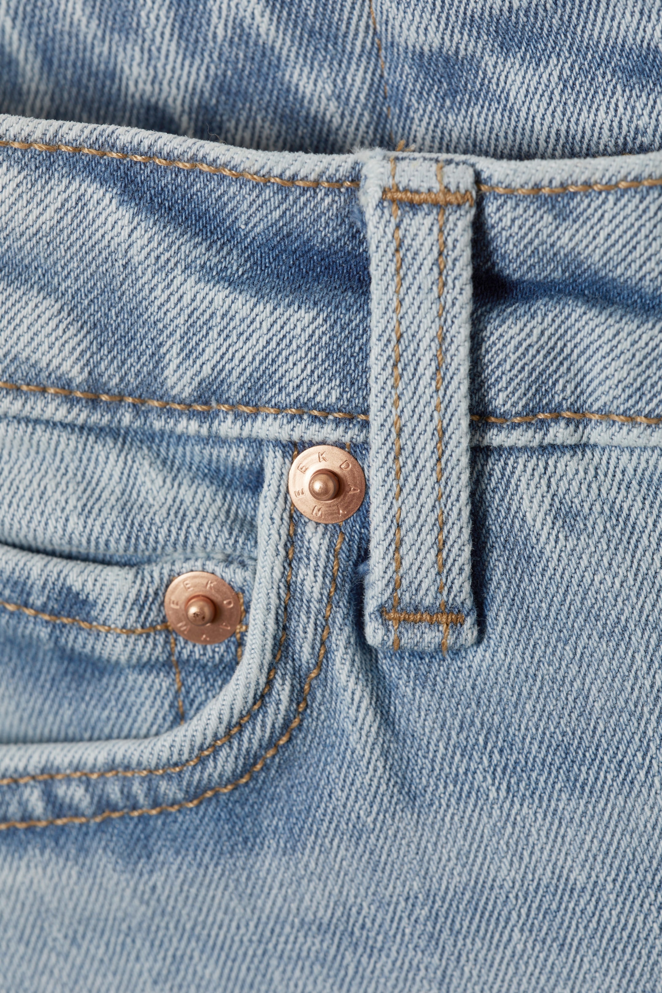 Stone Blue - Light Blue - Flame Low Rise Slim Flared Jeans - 1