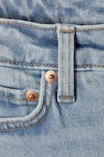 Stone Blue - Light Blue - Flame Low Rise Slim Flared Jeans - 1