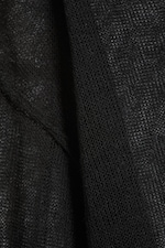 Schwarz - Pullover aus Leinenmix - 5